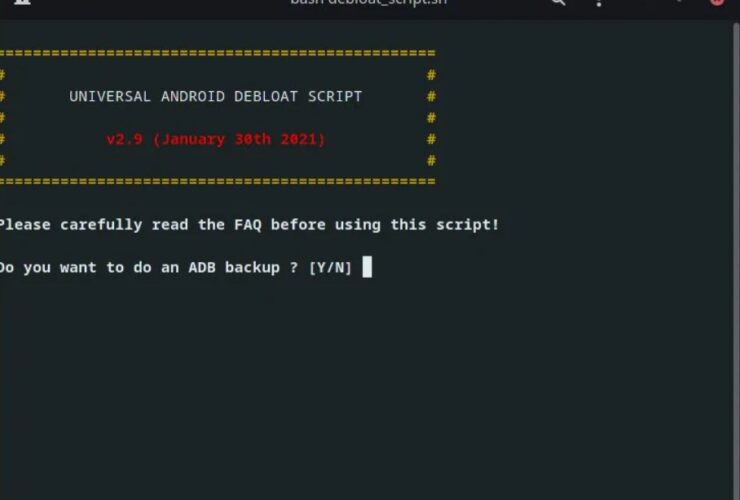 Universal Android Debloater