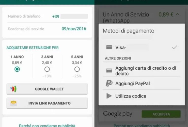 WhatsApp a Pagamento