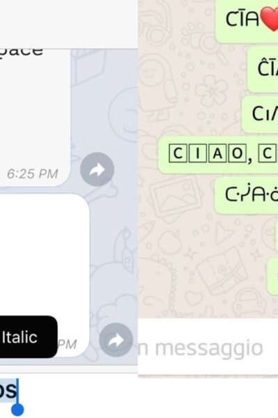 Come cambiare Font Telegram WhatsApp