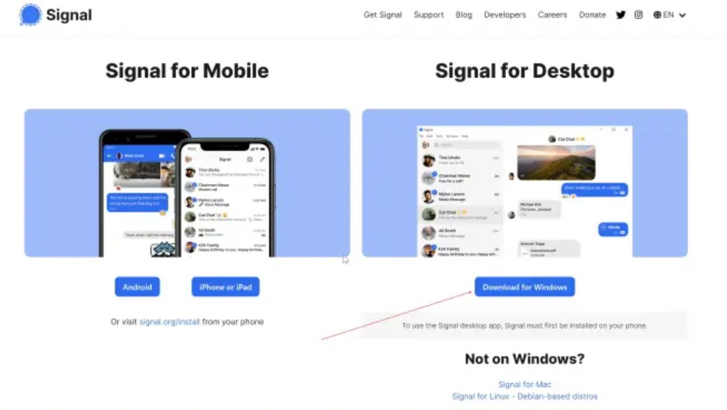 Signal su Windows
