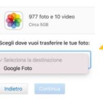 Trasferire Foto da Apple iCloud a Google Foto