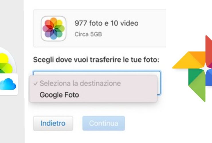Trasferire Foto da Apple iCloud a Google Foto