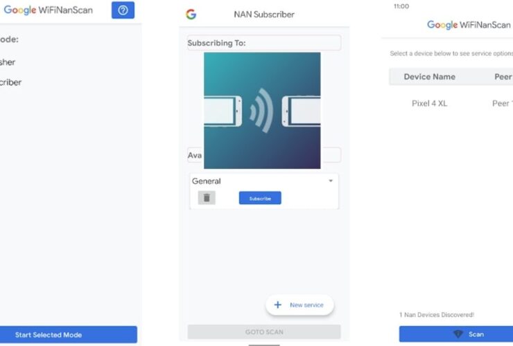 WifiNanScan App Android