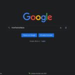 Google Search Dark Theme - Home Page