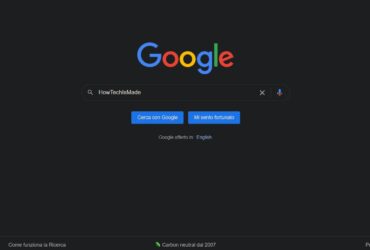 Google Search Dark Theme - Home Page