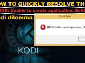 Kodi ERROR Unable to create applications. Exiting Soluzione