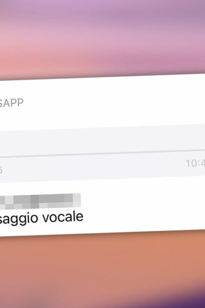 Messaggio Vocale WhatsApp
