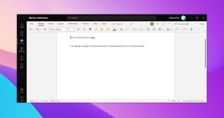 Microsoft Teams Document Collaboration
