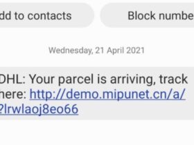 Pacco DHL SMS Virus