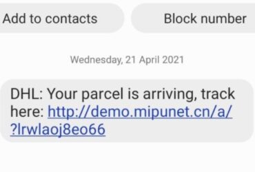 Pacco DHL SMS Virus