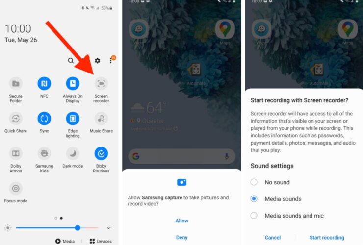 Registrare Schermo Android