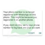 WhatsApp Account Sospeso