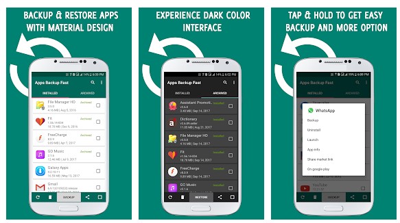 Apps Backup and Restore Android