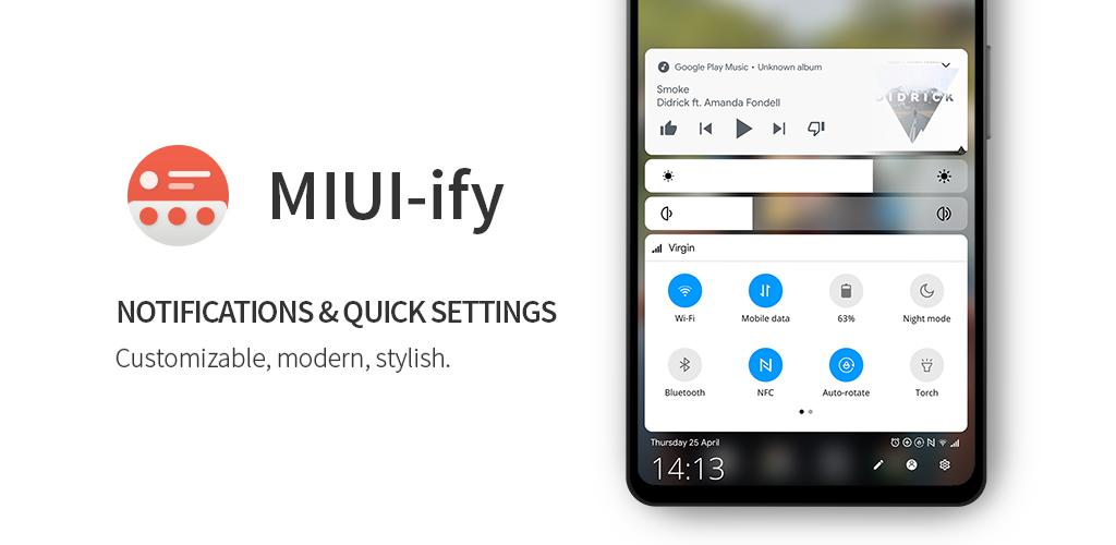 MIUI-ify Notification Shade & Quick Settings