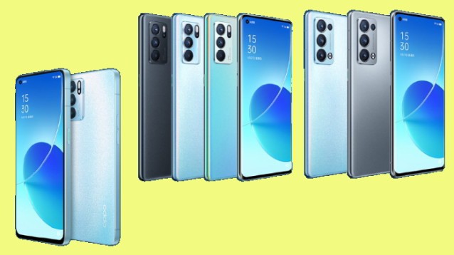 OPPO Reno 6 5G, 6 Pro 5G e 6 Pro+