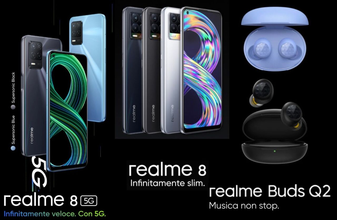 Realme 8 - Realme 8 5G - Buds Q2