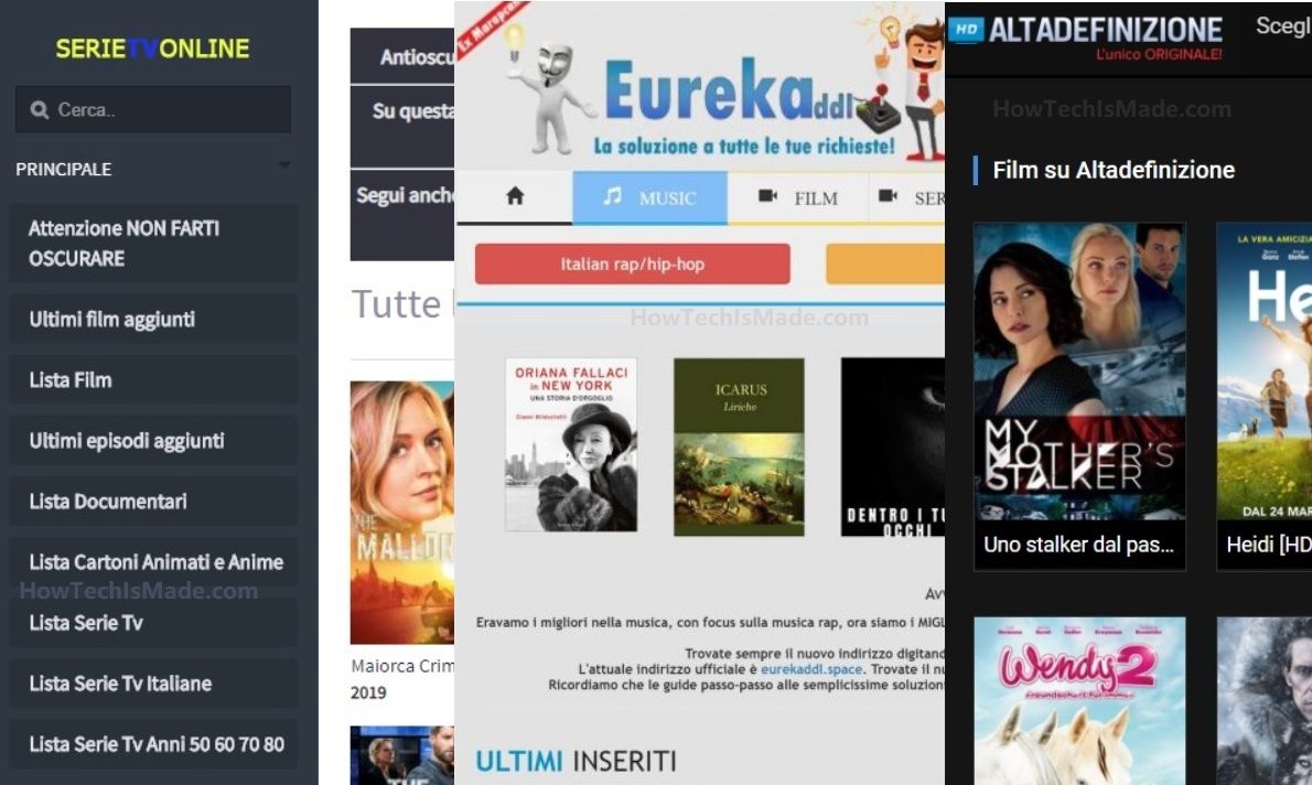 SerieTvOnline, EurekaDDL e AltaDefinizione