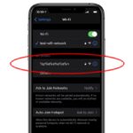 SSID Disconnette Wifi iPhone