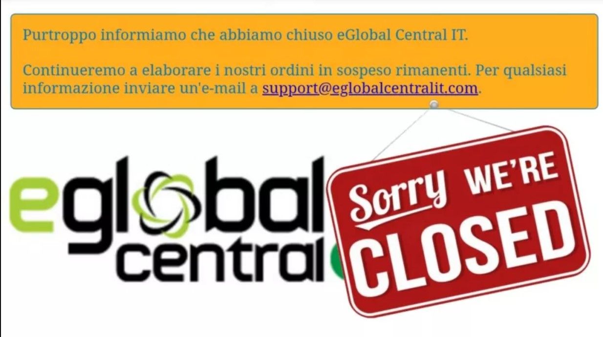 eGlobal Central Chiuso