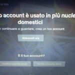 Netflix Account Condivisi Bloccati