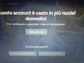 Netflix Account Condivisi Bloccati