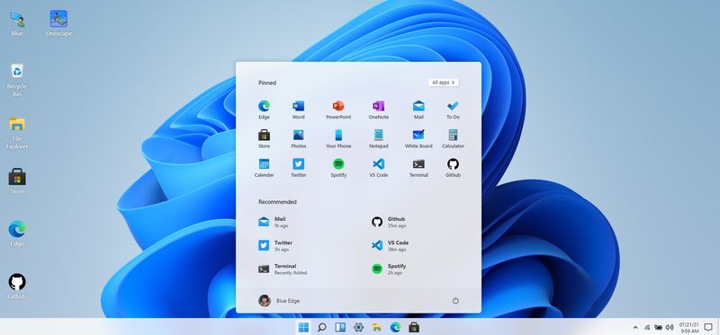 Win 11 in React