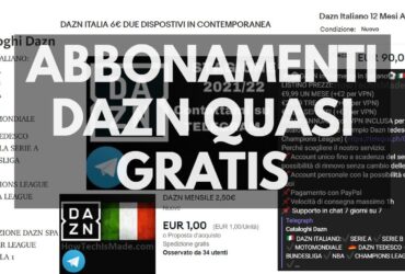 Abbonamenti DAZN Gratis
