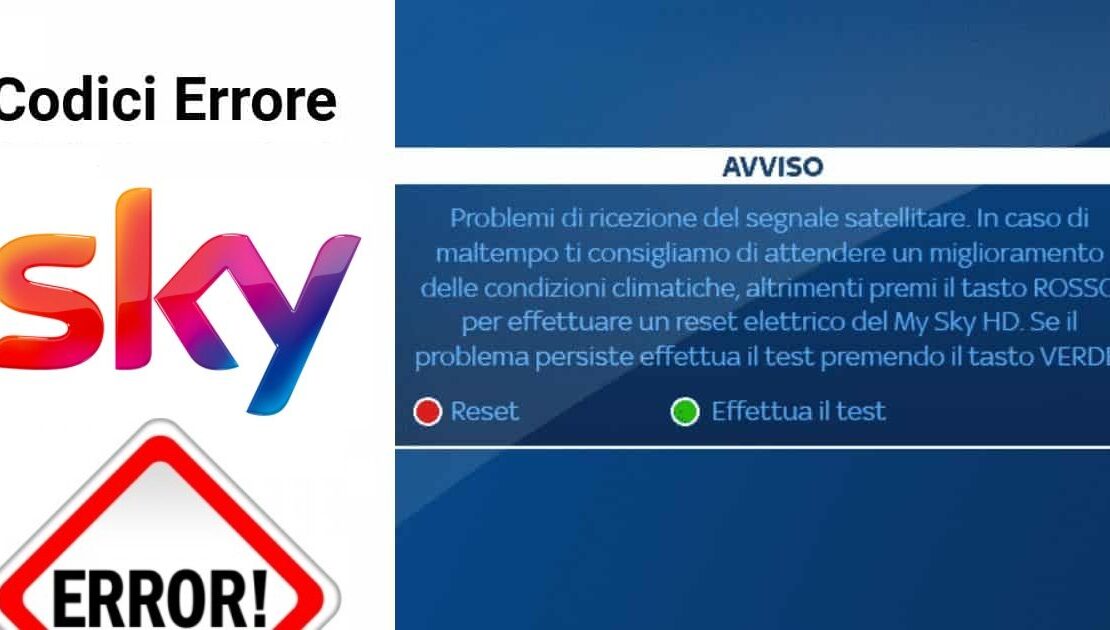 Codici Errori Sky