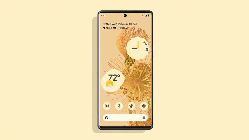Google Pixel 6 with Material You 2