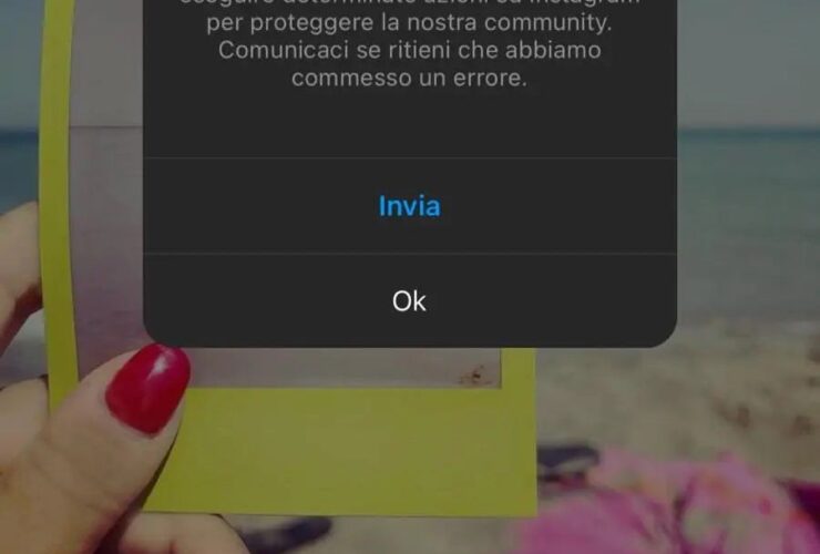 Instagram Errore Riprova più tardi Soluzione