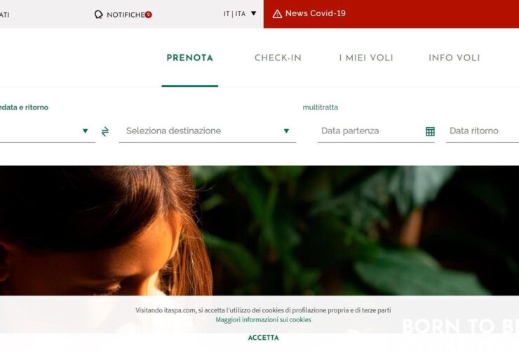 Nuovo Sito Ita Airways Ex Alitalia