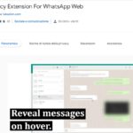 Privacy Extension For WhatsApp Web