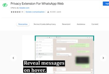 Privacy Extension For WhatsApp Web