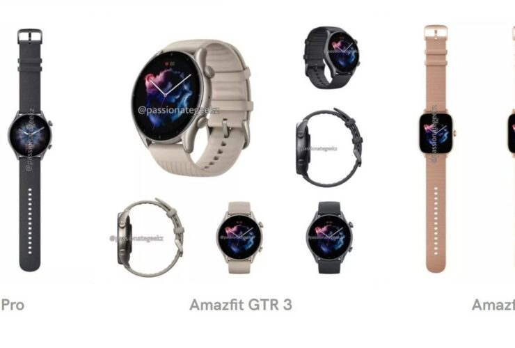 Amazfit GTR 3, GTR 3 Pro e GTS 3