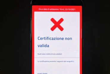 GreenPass Certificazione Non Valida VerificaC19