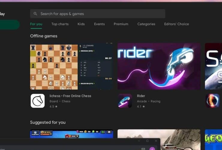 Play Store su Windows 11