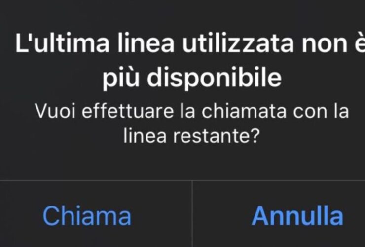 Errore Ultima Linea Utilizzata iPhone