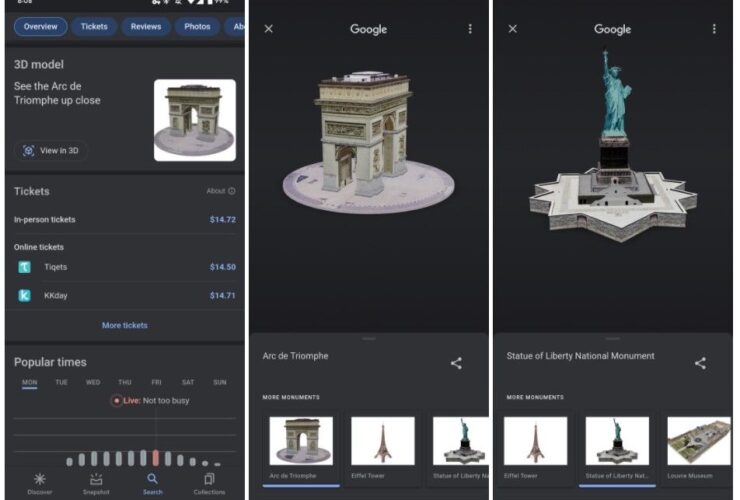 Google Maps Monumenti 3D