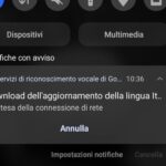 Download dell’aggiornamento della lingua Android