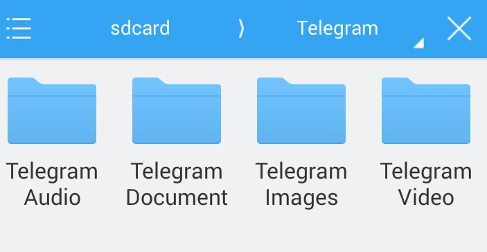 Telegram Cartelle Android