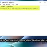 Desktop.ini File Automatically Opens when Windows Starts
