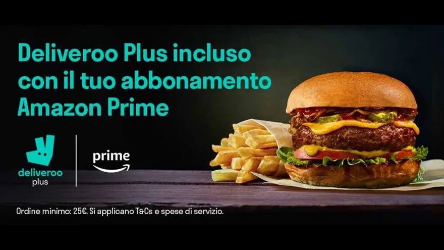 Deliveroo Plus Gratis Amazon Prime