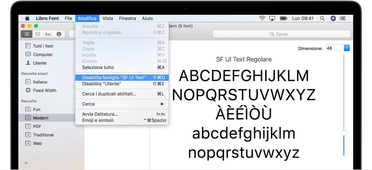 Font MAC