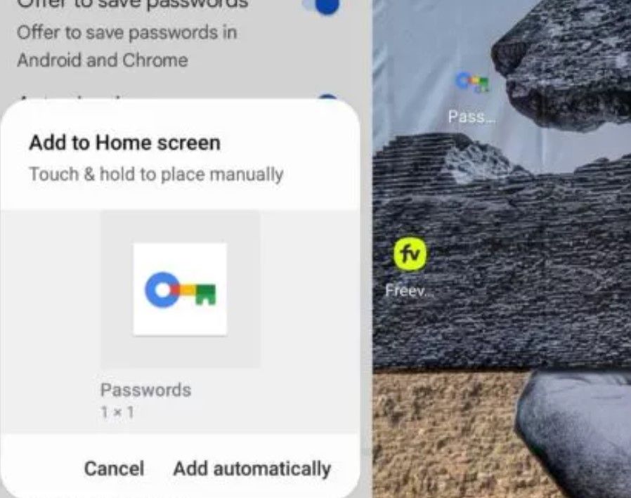 Google Password Manager Home Screen Android