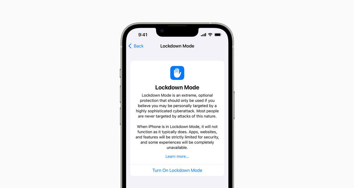 iOS Lockdown Mode