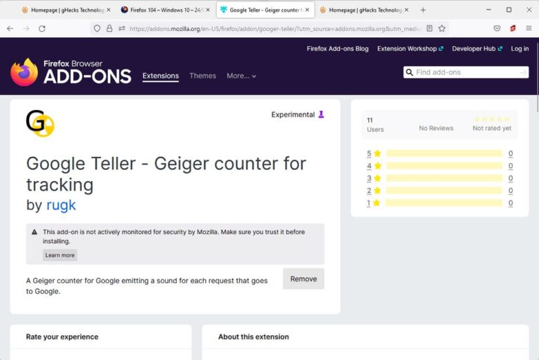 Google Teller