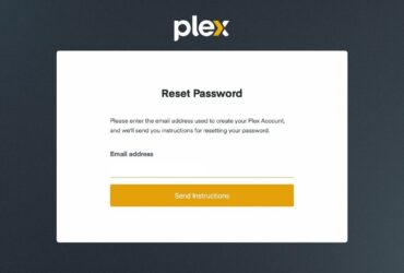 Plex Reset Password