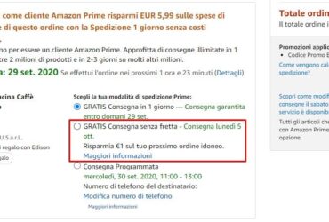 Amazon Consegna Senza Fretta