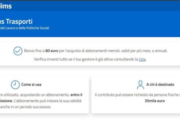 Bonus Trasporti 2022