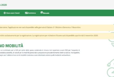 Buono Mobilita 2020